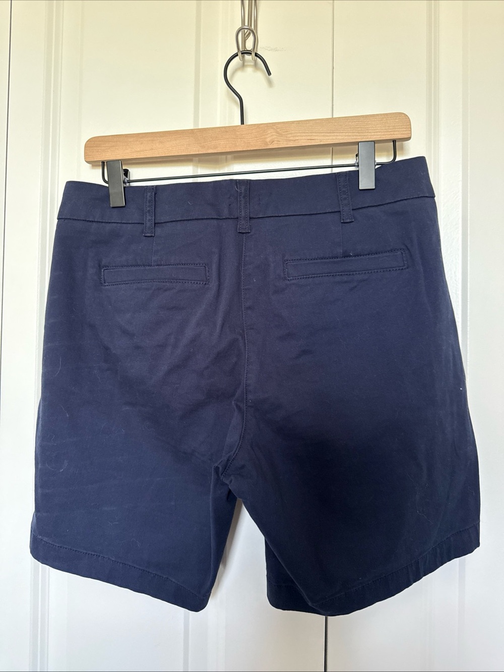 J Crew Tailored Womens Shorts Navy Blue Sz 6 Dressy Preppy Nautical - Picture 3 of 6